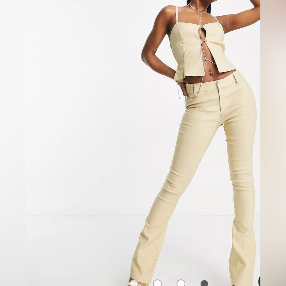y2k low rise flare pants